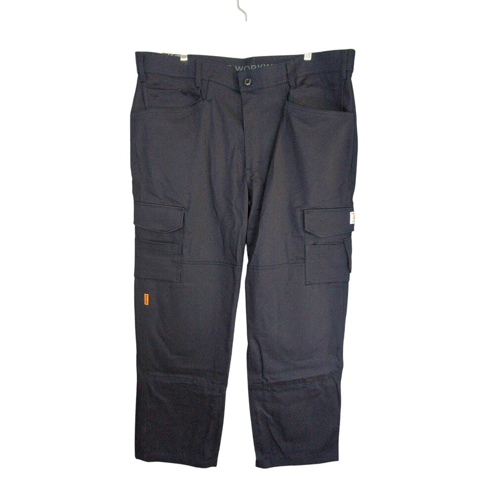 Thrive Workwear FR Pants‎ Mens 40x32 Blue Cargo Knee Pads Pro New